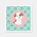 Search for paw print napkins Puppy