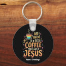 Search for need coffee key rings Christian