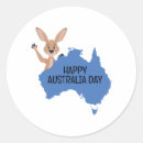 Search for australia day stickers Kangaroo