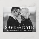 Search for black and white save the dates postcards Modern