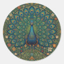 Search for peacock design stickers Vintage