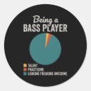 Search for bass guitar player stickers Musician