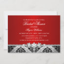 Search for red and silver bridal shower invitations Chic