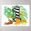 Search for zebra birthday posters One year old