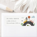 Search for transportation return address labels Birthday