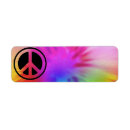 Search for tie dye return address labels Hippie