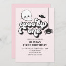 Search for the spooky one birthday invitations Kids