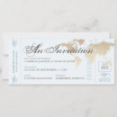 Search for vintage ticket wedding invitations Travel