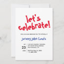 Search for lets celebrate invitations Blue
