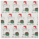 Search for christmas dog fabric Santa claus