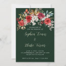 Search for red and green wedding invitations Greenery