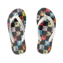 Search for black and white checkered thongs Retro