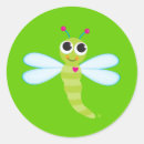 Search for cute dragonfly stickers Bug