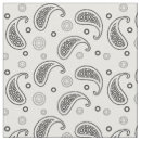 Search for black and white paisley fabric Floral