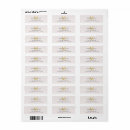 Search for gold text return address labels Elegant