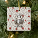 Search for owl christmas tree decorations Floral