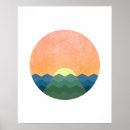 Search for abstract sunset posters Scandinavian