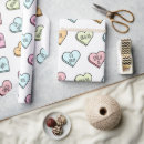 Search for conversation hearts wrapping paper Pastel