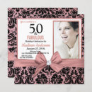 Search for damask 50th birthday invitations 50 and fabulous