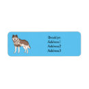 Search for husky return address labels Alaskan malamute