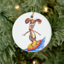 Search for surfer christmas tree decorations Dog