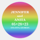 Search for rainbow wedding stickers Simple