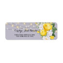 Search for light yellow return address labels Vintage