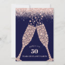 Search for navy and champagne invitations Glitter