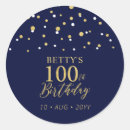 Search for 100th birthday party stickers Modern