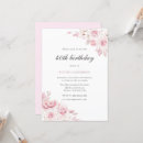 Search for watercolor 40th birthday invitations Elegant