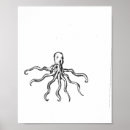 Search for black and white octopus posters Minimalist