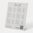 Search for salon templates price lists Qr code
