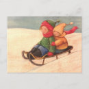 Search for snow sled postcards Boy