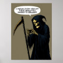 Search for dark humor posters Grim reaper