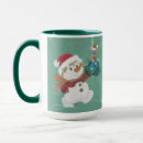Search for funny snowman mugs Santa