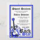 Search for rocker birthday invitations Party