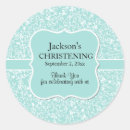 Search for blue damask christening stickers Baptism