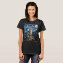 Search for starry night cat tshirts Impressionist