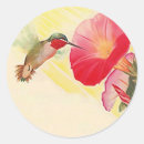Search for hummingbird and flower stickers Hummingbirds