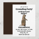 Search for groundhogs invitations Cute