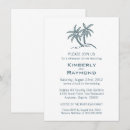 Search for palm tree rehearsal dinner invitations Beach