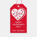 Search for valentines day gift tags Red and white