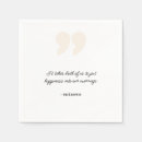Search for love quotes for wedding napkins Minimalist