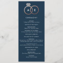 Search for rose gold and navy blue wedding programs Modern