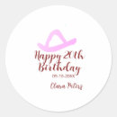 Search for 20th birthday stickers 10 20 30 40
