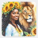 Search for african lion stickers Watercolor