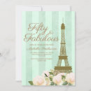 Search for mint and gold birthday invitations Elegant