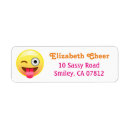 Search for emoticon return address labels Emoji