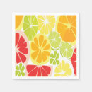 Search for citrus fruit napkins Tropical