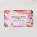 Search for floral pattern business cards Salon
